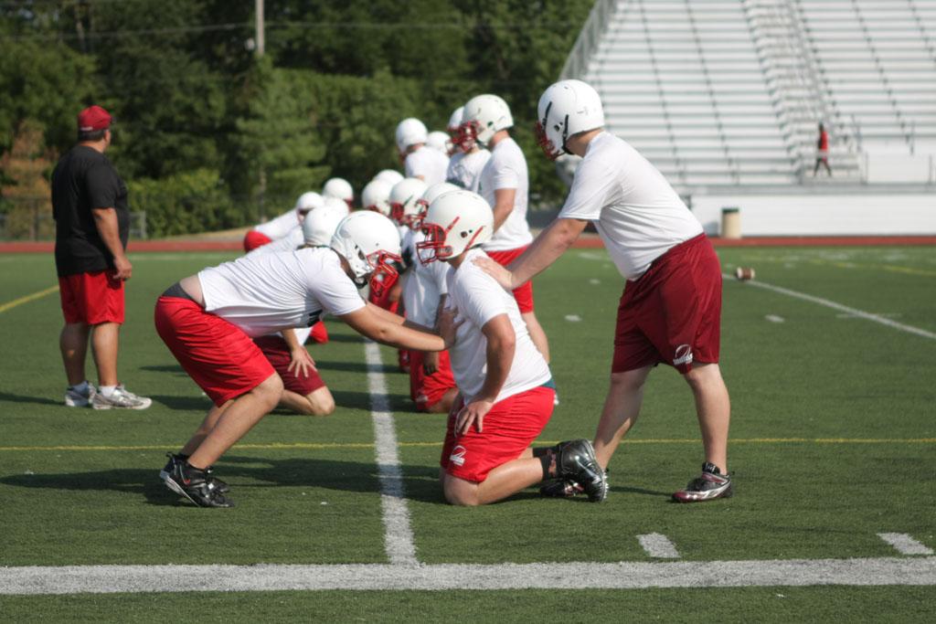 Football Practice on August 14